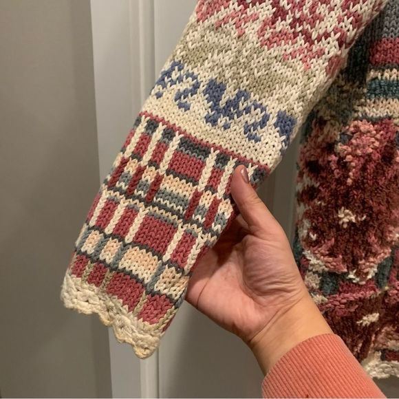 Tiara international chunky knit cottagecore sweater grandmacore 90’s wintercore - Picture 4 of 5